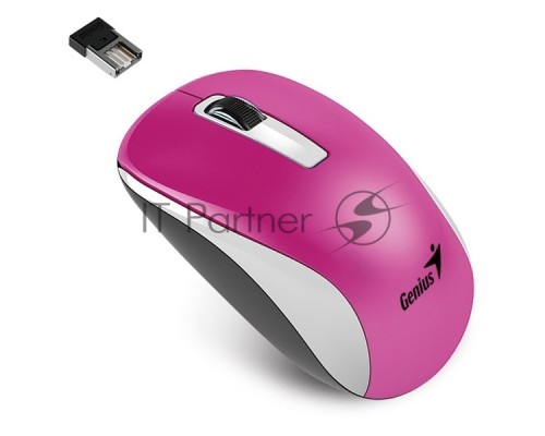 Мышь Genius беспроводная NX-7010 (малиновый металлик, BlueEye 1200dpi)