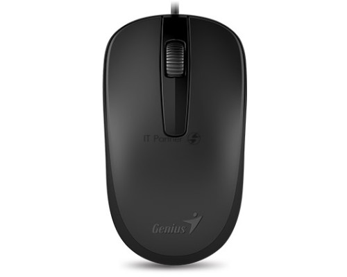 Мышь проводная Genius DX-120 черный, 1000 dpi, USB, кнопки - 3