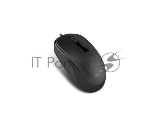 Мышь проводная Genius DX-120 черный, 1000 dpi, USB, кнопки - 3