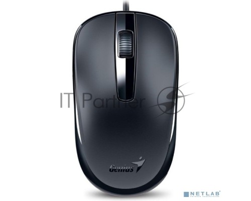 Мышь проводная Genius DX-120 черный, 1000 dpi, USB, кнопки - 3