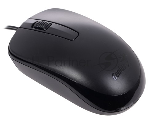 Мышь проводная Genius DX-120 черный, 1000 dpi, USB, кнопки - 3