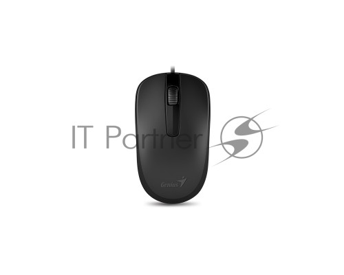 Мышь проводная Genius DX-120 черный, 1000 dpi, USB, кнопки - 3
