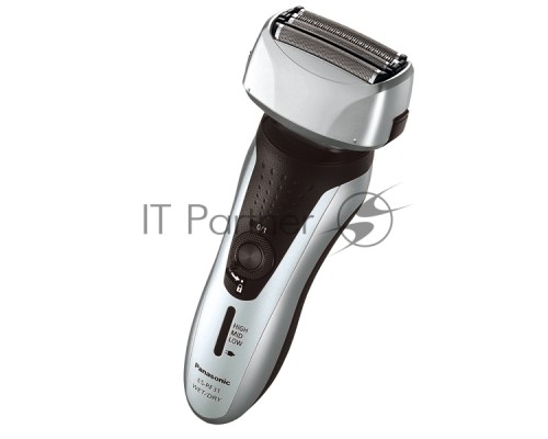 Электробритва Panasonic ES-RF31-S520 сух./влаж. брит, сам. под стр. воды, аккум., триммер, стой. для зарад., 3 ступ. инд. зар. 4 дугооб. сеток