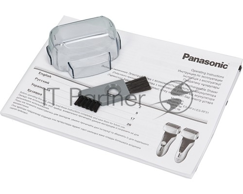 Электробритва Panasonic ES-RF31-S520 сух./влаж. брит, сам. под стр. воды, аккум., триммер, стой. для зарад., 3 ступ. инд. зар. 4 дугооб. сеток