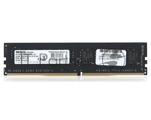 Оперативная память AMD 8GB DDR4 2400MHz R748G2400U2S-UO Non-ECC, CL16, 1.2V, Bulk