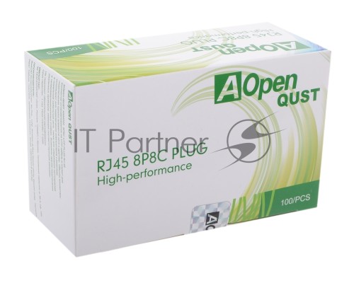 Коннектор Aopen RJ-45 (8P8C) CAT 5Е (100 шт.) (ANM005-1/100) [6938510882004]