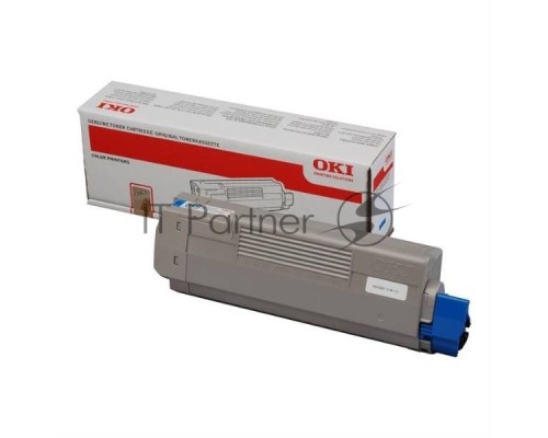 Картридж лазерный Oki C612 голубой 6K