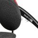 Наушники с микрофоном Oklick HS-M150 черный/красный 2.2м накладные (NO-003N)