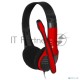 Наушники с микрофоном Oklick HS-M150 черный/красный 2.2м накладные (NO-003N)