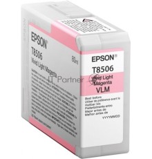 Картридж EPSON T8506 светло-пурпурный (80 мл.) для SureColor SC-P800