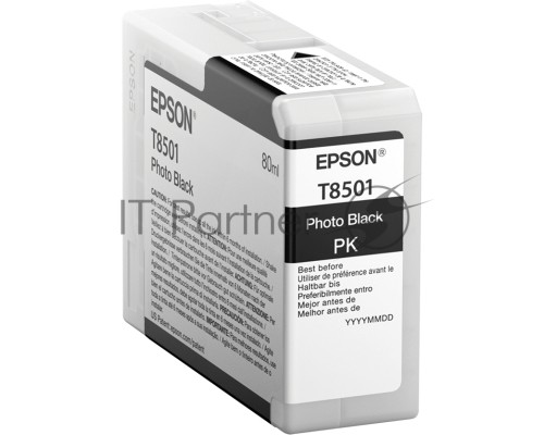 Картридж EPSON T8501 (C13T850100) черный фото (80 мл.) для SureColor SC-P800