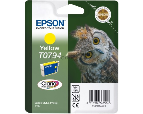 Картридж EPSON T0794 (C13T07944010) желтый повышенной емкости (885 стр) для P50/PX660/PX820/PX830