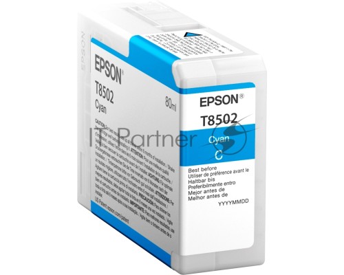 Картридж EPSON T8502 (C13T850200) голубой (80 мл.) для SureColor SC-P800