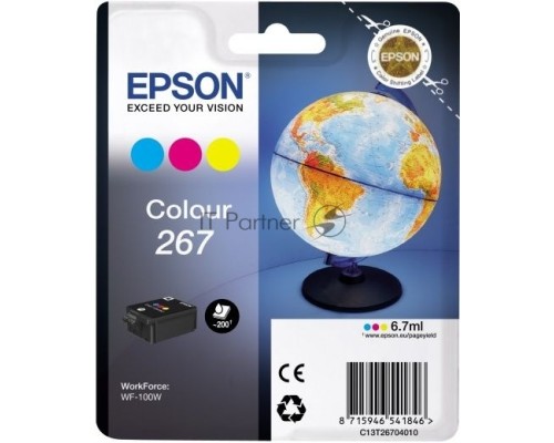 Картридж Epson T267 (C13T26704010) цветной (200 стр) для WF-100