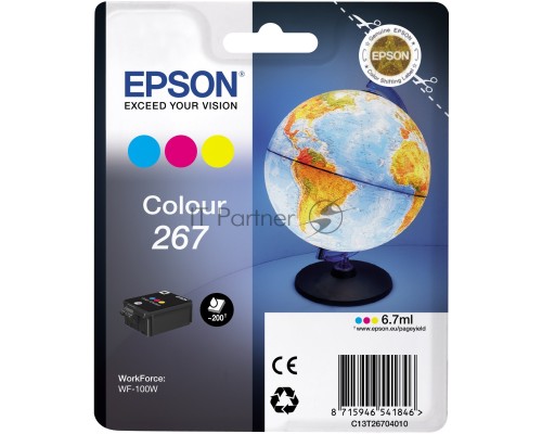 Картридж Epson T267 (C13T26704010) цветной (200 стр) для WF-100