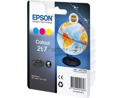 Картридж Epson T267 (C13T26704010) цветной (200 стр) для WF-100