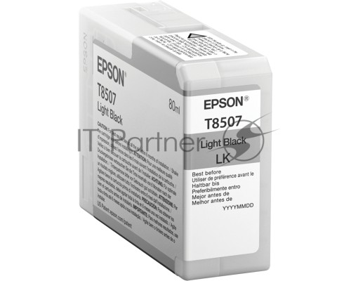 Картридж EPSON T8507 серый (80 мл) для SureColor SC-P800