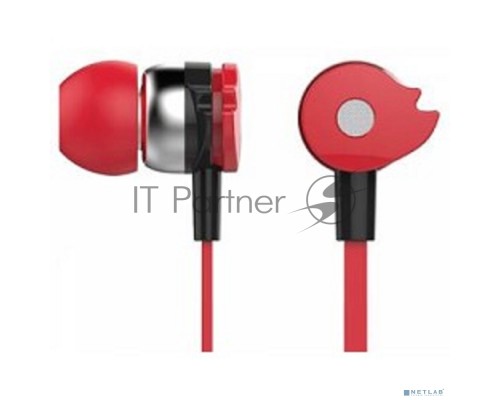 Наушники Oklick HP-S-210 1.1м красный проводные