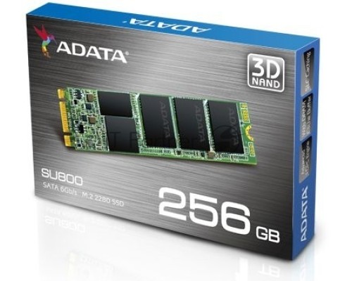 Накопитель SSD AData M.2 2280 256GB ADATA Ultimate SU800 Client SSD ASU800NS38-256GT-C SATA 6Gb/s, 560/520, IOPS 85/80K, MTBF 2M, 3D V-NAND TLC, 256MB, 200TBW, Retail
