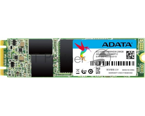 Накопитель SSD AData M.2 2280 256GB ADATA Ultimate SU800 Client SSD ASU800NS38-256GT-C SATA 6Gb/s, 560/520, IOPS 85/80K, MTBF 2M, 3D V-NAND TLC, 256MB, 200TBW, Retail
