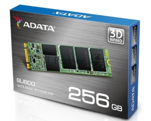 Накопитель SSD AData M.2 2280 256GB ADATA Ultimate SU800 Client SSD ASU800NS38-256GT-C SATA 6Gb/s, 560/520, IOPS 85/80K, MTBF 2M, 3D V-NAND TLC, 256MB, 200TBW, Retail