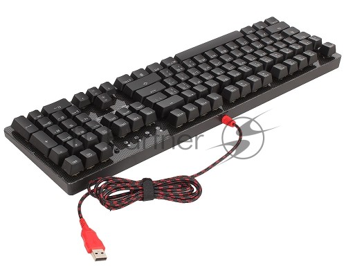 Клавиатура A4 Bloody B800 серый/черный USB Gamer LED