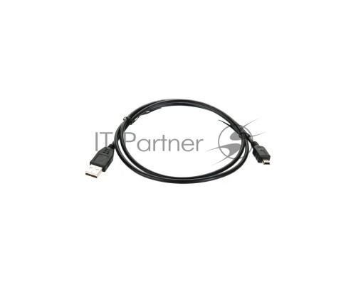 Кабель USB 2.0 A-->mini-B 5P (3,0м) чёрный, Telecom <TC6911BK-3.0M>