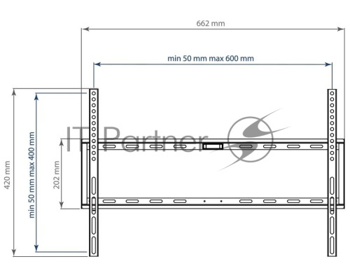 Кронштейн Arm media STEEL-1 new black, настенный, 32