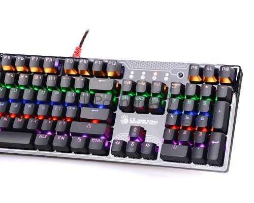 Клавиатура A4Tech Bloody B810R серый/черный USB Gamer LED