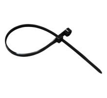 Rexant (07-0205) Хомут-стяжка нейлоновая под винт 200x4,3мм, черная (100 шт/уп)