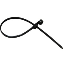 Rexant (07-0205) Хомут-стяжка нейлоновая под винт 200x4,3мм, черная (100 шт/уп)