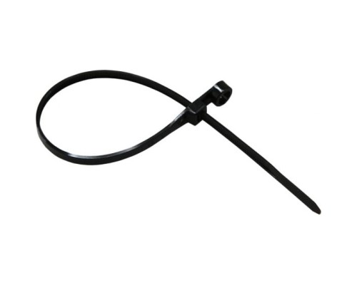 [Аксессуар] Rexant (07-0205) Хомут-стяжка нейлоновая под винт 200x4,3мм, черная (100 шт/уп)