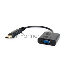 Переходник DisplayPort - VGA Cablexpert A-DPM-VGAF-02, 20M/15F, кабель 15см, пакет