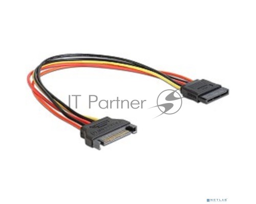 Удлинитель кабеля питания SATA Cablexpert CC-SATAMF-02, 15pin(M)/15pin(F), 50см Удлинитель кабеля питания SATA Cablexpert CC-SATAMF-02, 15pin(M)/15pin(F), 50см