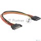 Удлинитель кабеля питания SATA Cablexpert CC-SATAMF-02, 15pin(M)/15pin(F), 50см