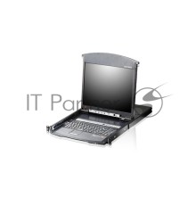 Переключатель электронный ATEN 16P CAT5 HIGH DENSITY DUAL RAIL LCD OVER