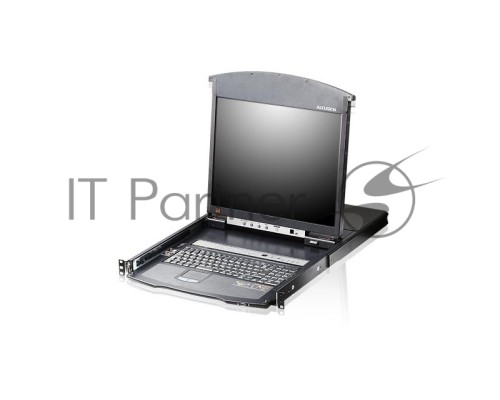 Переключатель электронный ATEN 16P CAT5 HIGH DENSITY DUAL RAIL LCD OVER