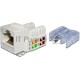 Модуль Keystone RJ45, Cat.5E, UTP, 90 градусов, белый
