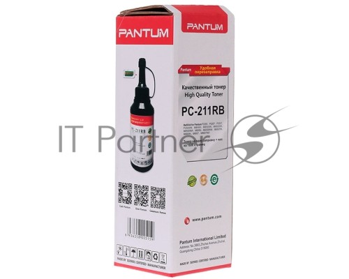 Заправочный комплект Pantum PC-211RB, Black черный (тонер на 1600 стр.+ чип), для P2200/P2207/P2507/P2500W/M6500/M6550/M6607