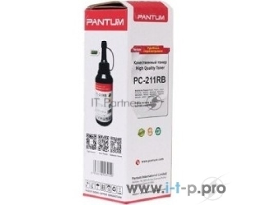 Заправочный комплект Pantum PC-211RB, Black черный (тонер на 1600 стр.+ чип), для P2200/P2207/P2507/P2500W/M6500/M6550/M6607