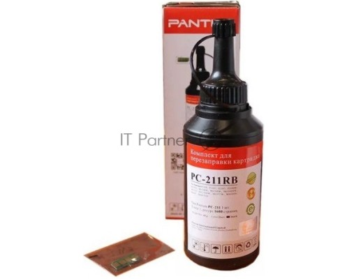Заправочный комплект Pantum PC-211RB, Black черный (тонер на 1600 стр.+ чип), для P2200/P2207/P2507/P2500W/M6500/M6550/M6607