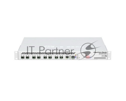 Роутер Mikrotik CCR1072-1G-8S+ Cloud Core Router 1072-1G-8S+ with Tilera Tile-Gx72 CPU (72-cores, 1GHz per core), 16GB RAM, 8xSFP+ cage, 1xGbit LAN, RouterOS L6, 1U rackmount case, two redundant hot plug PSU