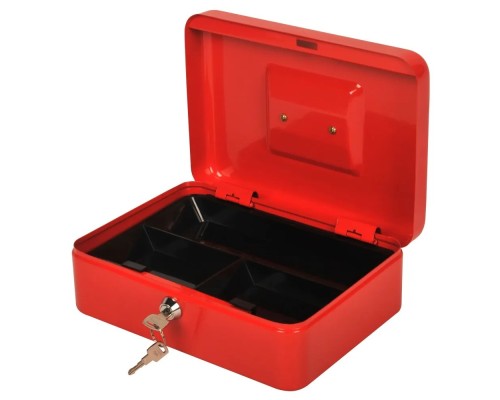 [расходные материалы] Ящик для денег Cactus CS-CB-003RD 90x250x180 красный