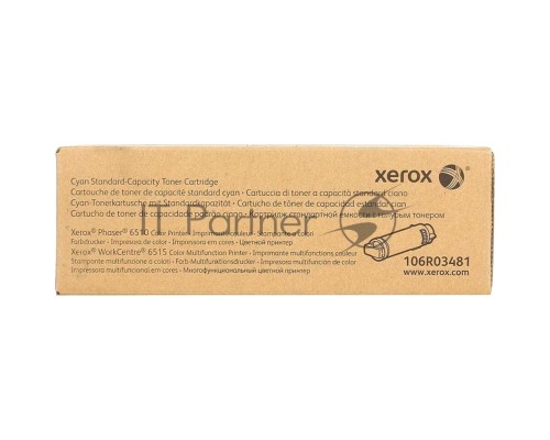 Картридж лазерный Xerox 106R03481 голубой для Phaser 6510/WorkCentre 6515 1000 стр.(Channels)