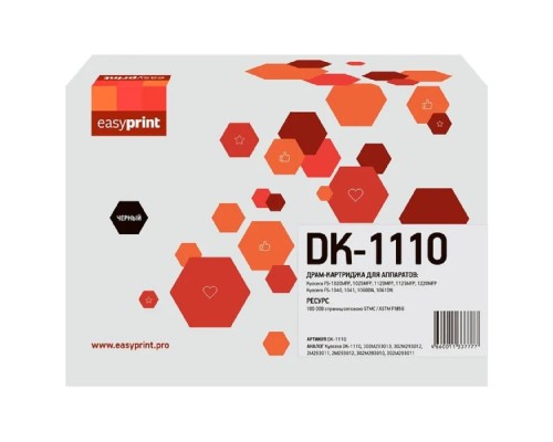 [Расходные материалы] Easyprint  DK-1110D Драм-картридж для Kyocera FS-1020/1120/1220/1040/1060 (100000 стр.) 