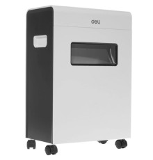 Шредер Deli E9911-EU белый (секр.P-4) фрагменты 8лист. 16лтр. скрепки скобы пл.карты CD