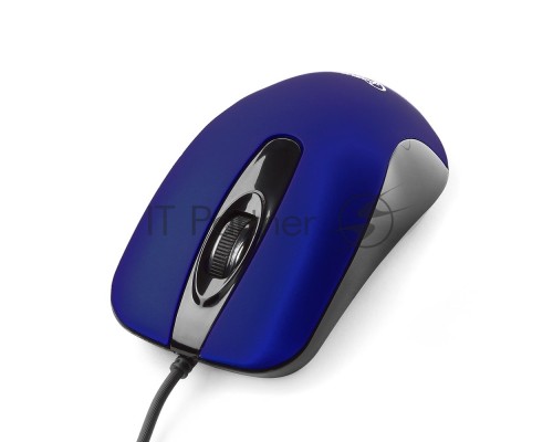 Мышь проводная Gembird MOP-400-B синий, 1000 dpi, USB, кнопки - 3