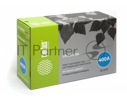 Картридж лазерный Cactus CS-CB400AR черный (7500 стр.) для HP CLJ CP4005
