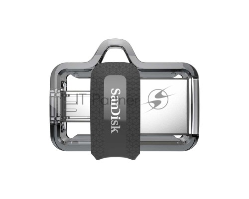 Флеш диск 64GB SanDisk Ultra Android Dual Drive OTG, m3.0/USB 3.0, Black