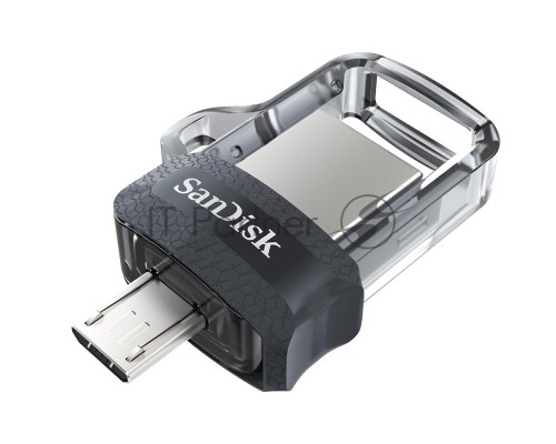 Флеш диск 64GB SanDisk Ultra Android Dual Drive OTG, m3.0/USB 3.0, Black
